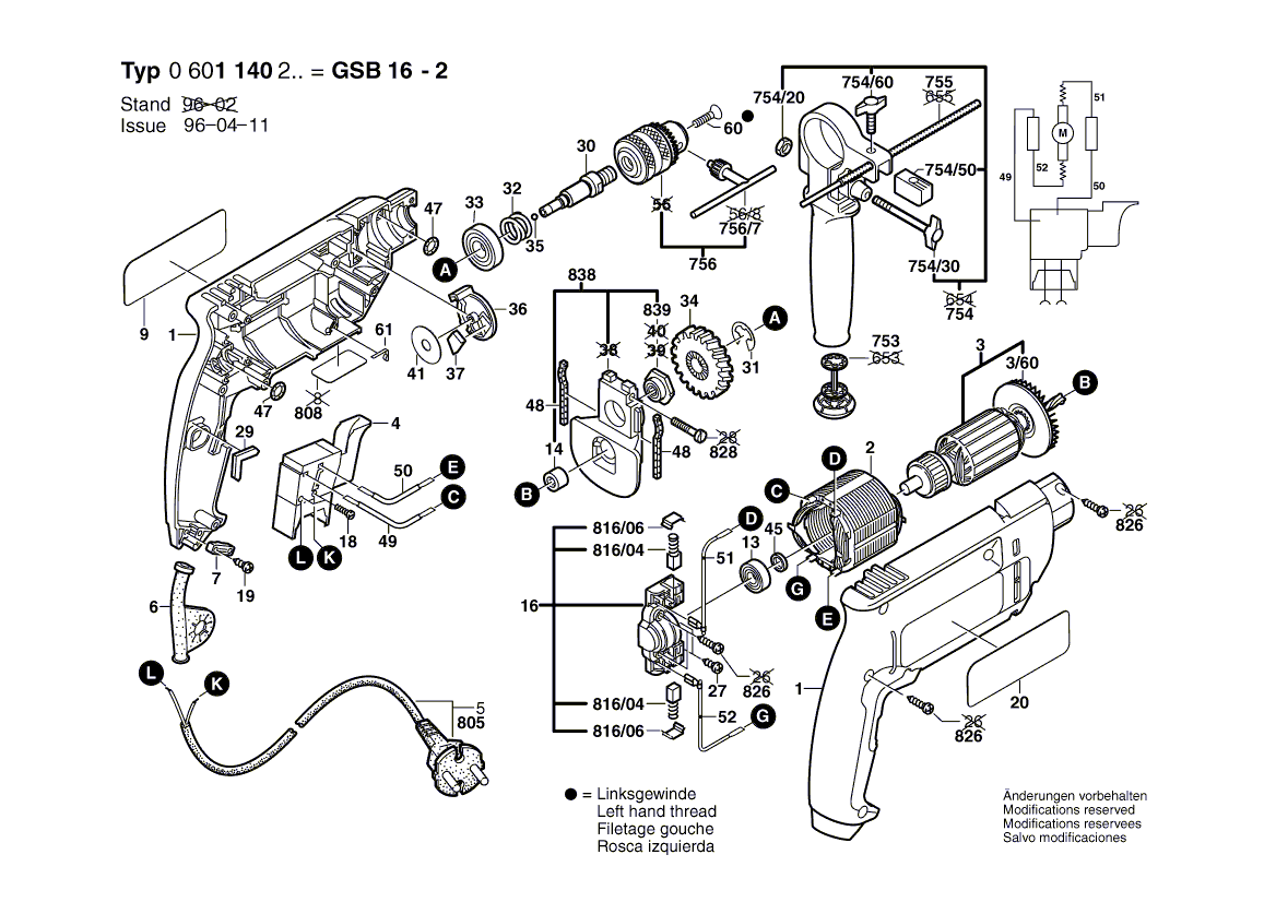 Ny äkta Bosch 1619PB4323 Hjälphandtag