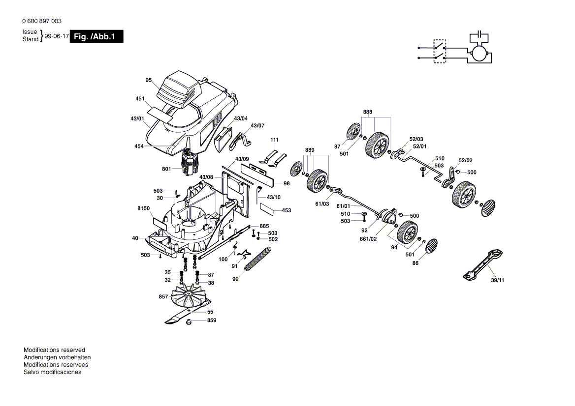 New Genuine Bosch F016102166 Control Bar