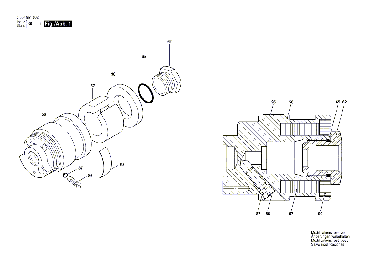 Nouveau véritable logement de la valve Bosch 3605190190