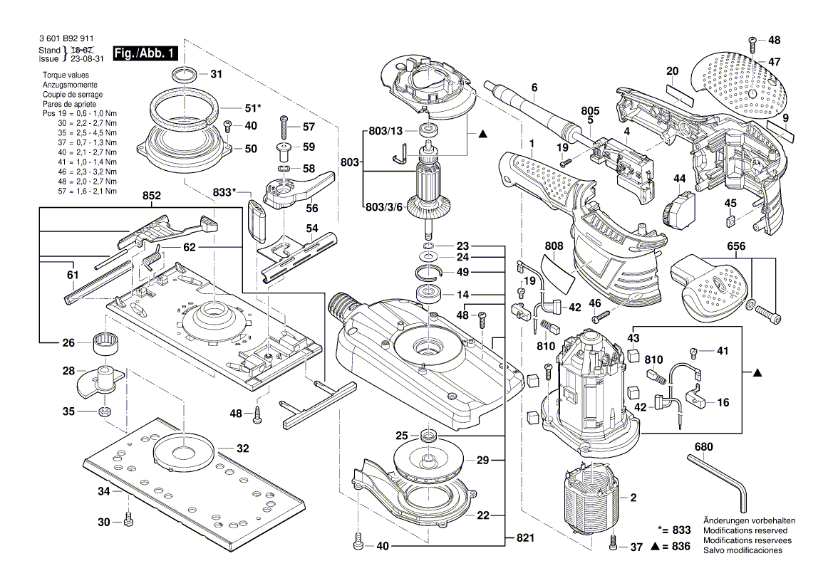 Ny ekte Bosch 160111A21J -typeskilt