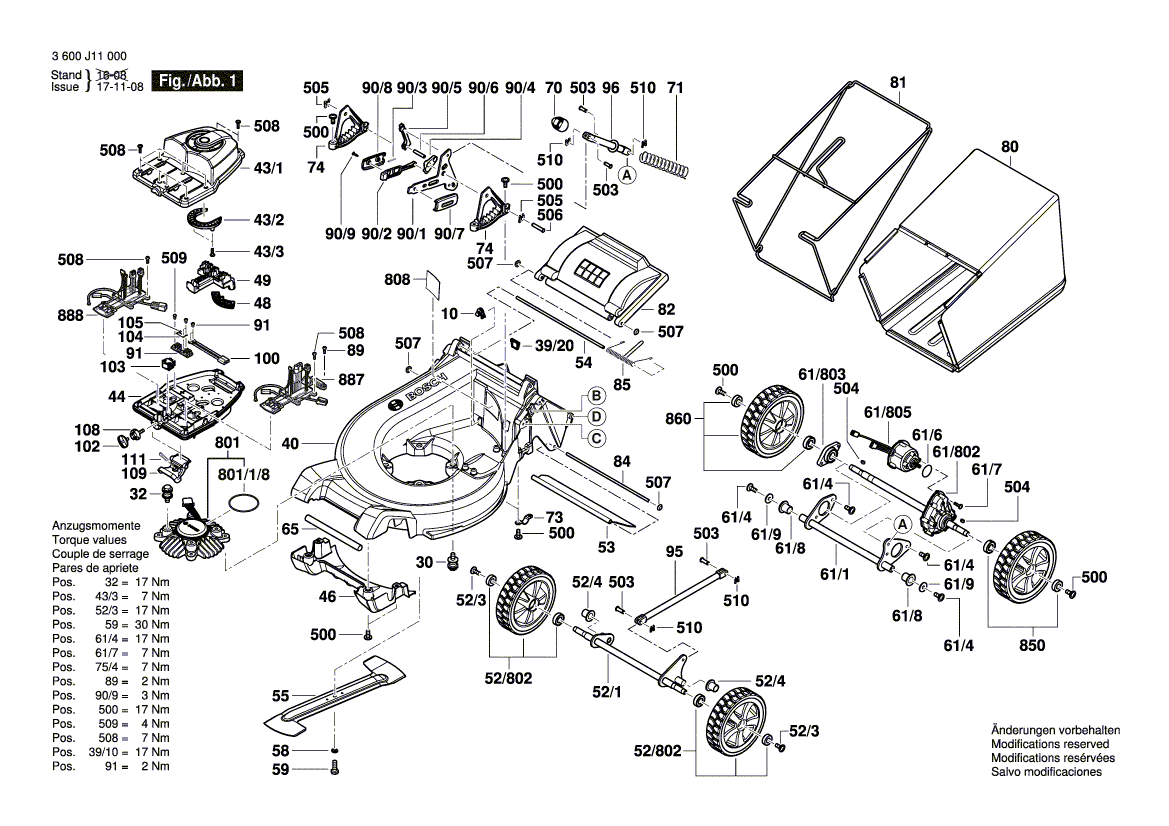 Ny ekte Bosch F016L76842 samlingsboks