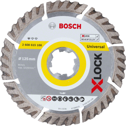 Ny äkta Bosch 2608615166 X-Lock Standard för Universal Diamond Cutting Disc