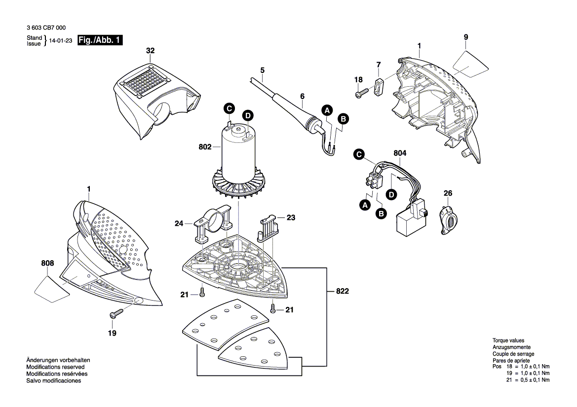 Neuer Original-Gleichstrommotor 2609001935 von Bosch