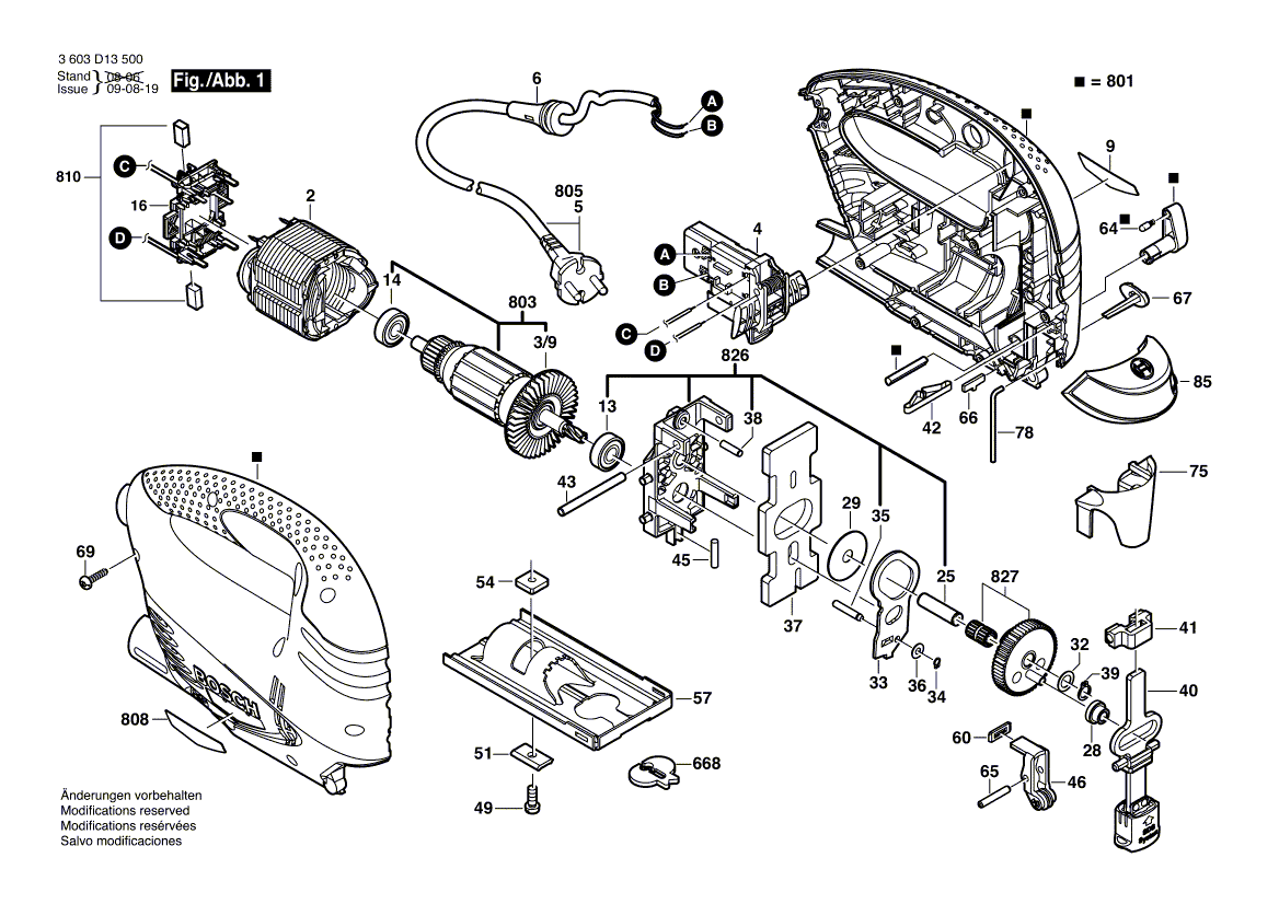 Nieuwe echte Bosch 2609002379 -naamplaatje