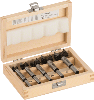 Nieuwe echte Bosch 2607018750 scharnier Cutting bit set, wolfraamcarbide getipt,