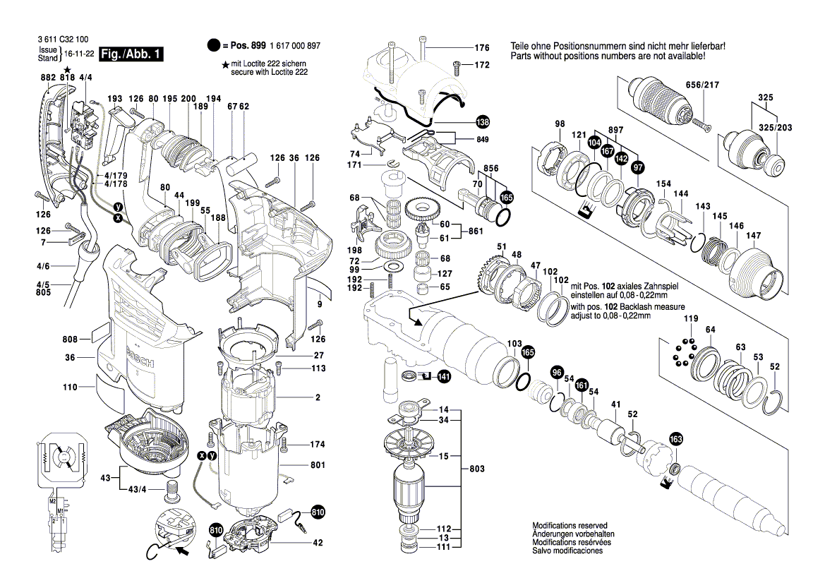 Новый оригинальный Bosch 1619P08340 Field