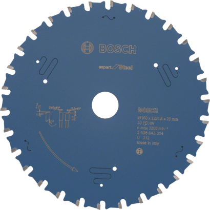 Nieuwe echte Bosch 2608643054 Expert voor Steel Circular Saw Blade