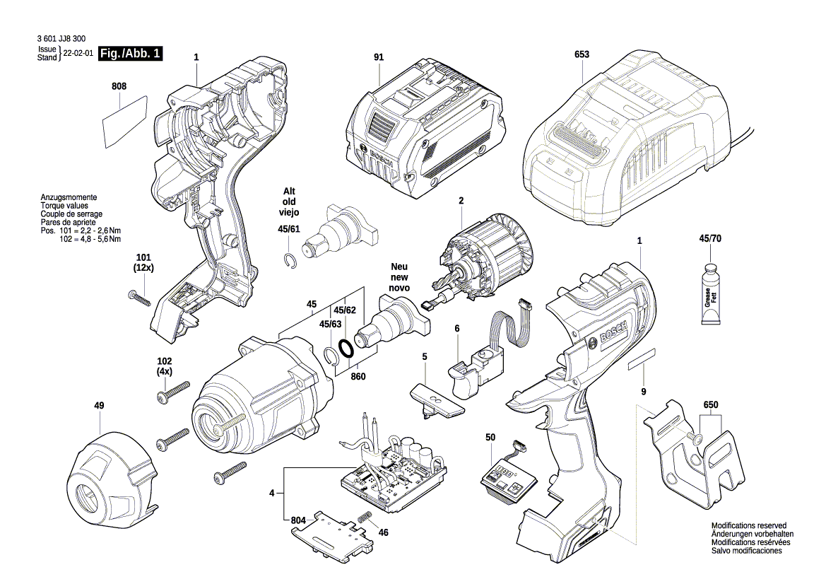 Ny ekte Bosch 1600A02498 -etikett