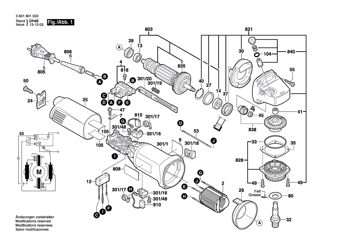 NOUVEAU véritable Bosch 1604460299 Cordon d'alimentation