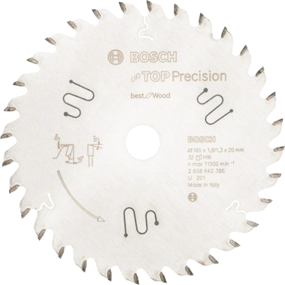 Nouveau véritable bosch 2608642386 Meilleur pour la lame de scie circulaire en bois pour la main