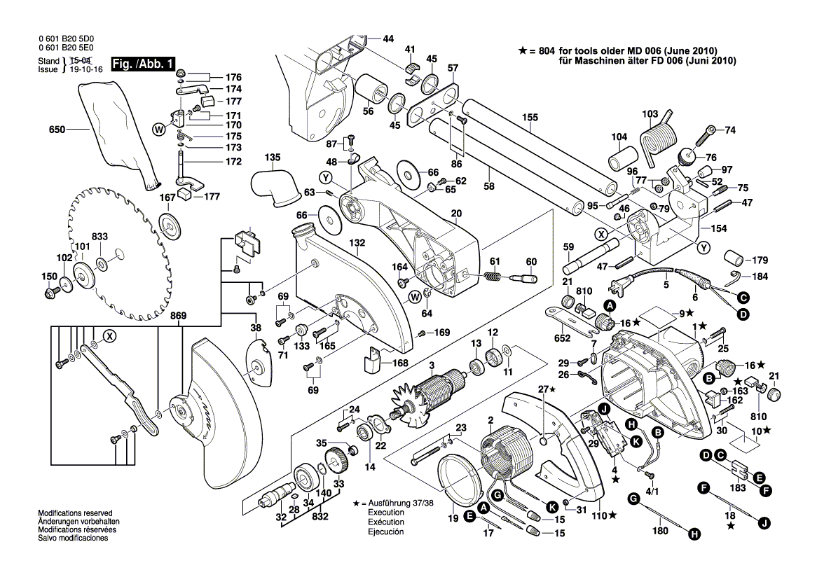 Nieuwe echte Bosch 2610911671 Waarschuwingsplaat