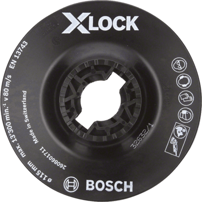 Nieuwe echte Bosch 2608601711 X-Lock Backing Pad Soft voor kleine hoekslijpen