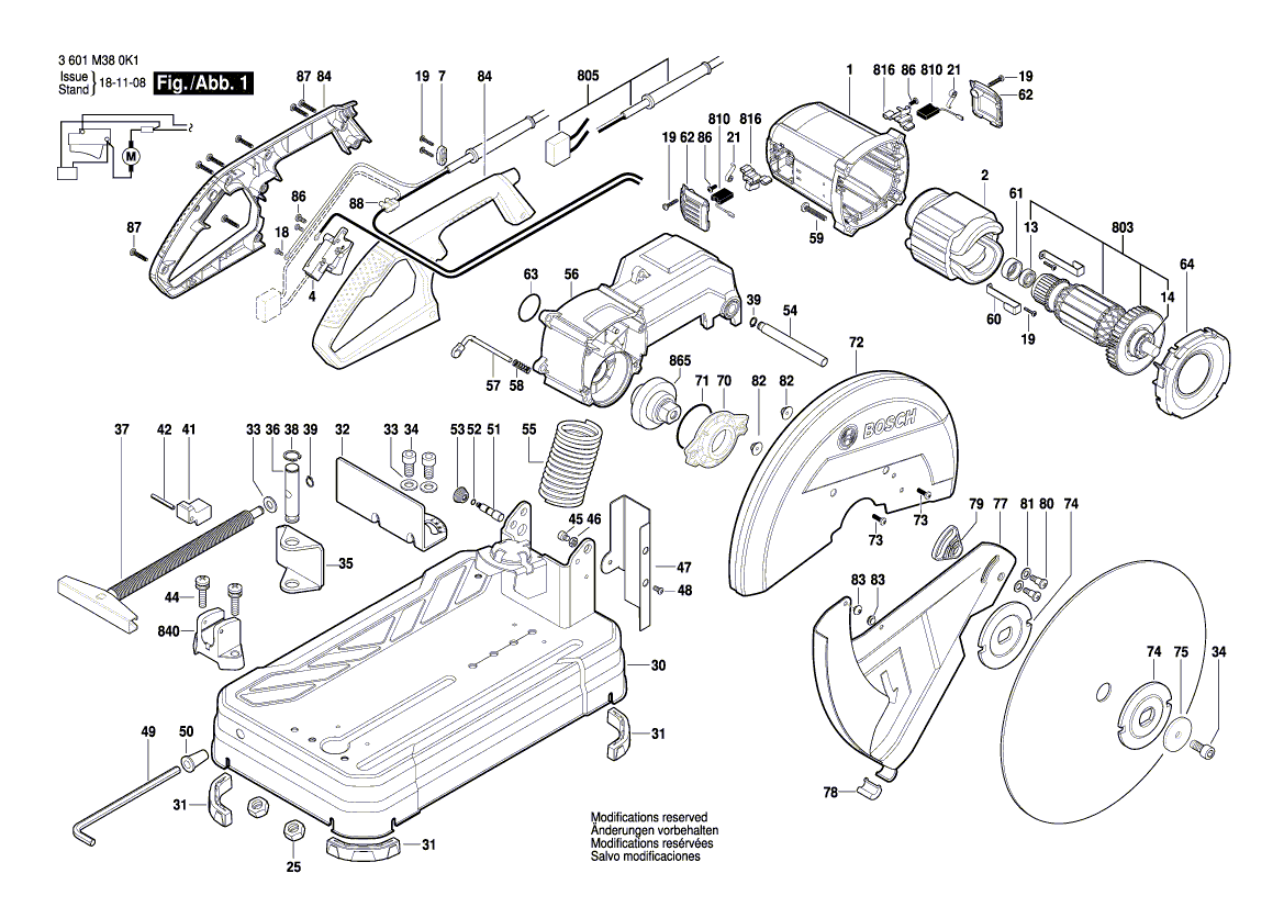 New Genuine Bosch 1609B03640 Set Of Gears