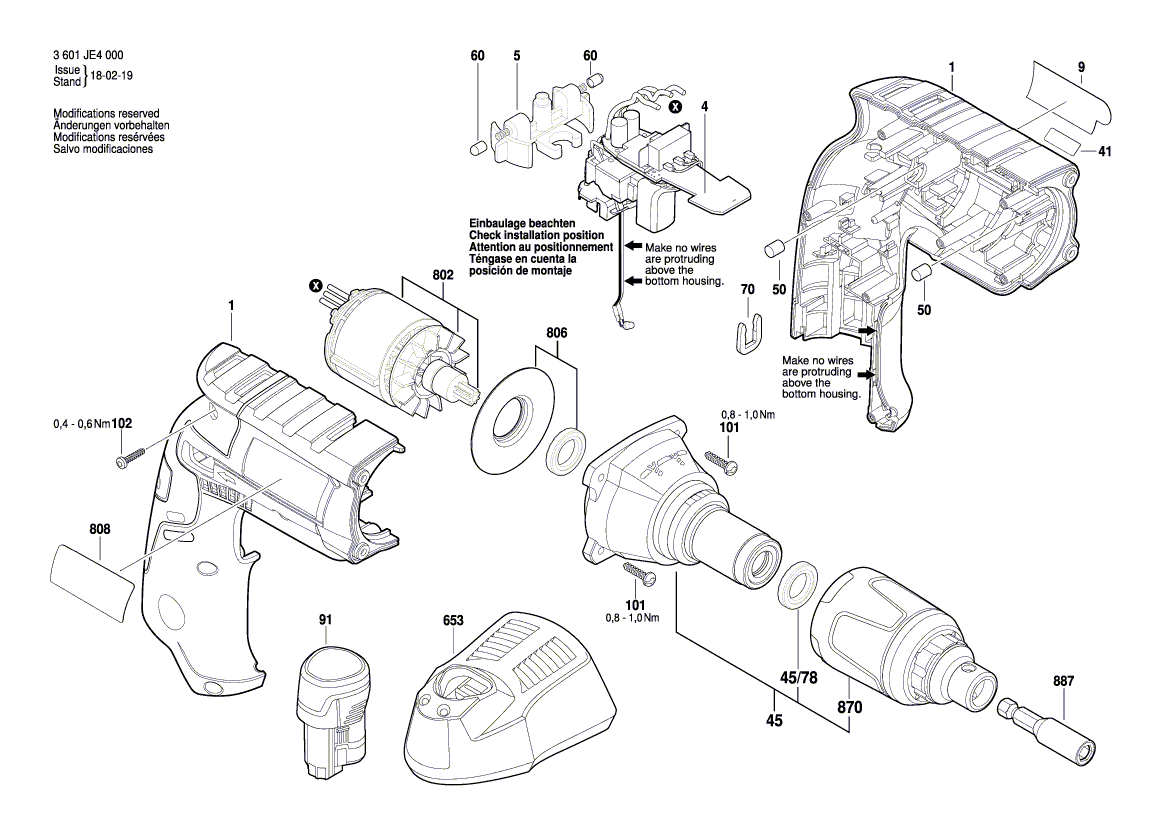 Ny äkta Bosch 2609199484 Djup-gauge