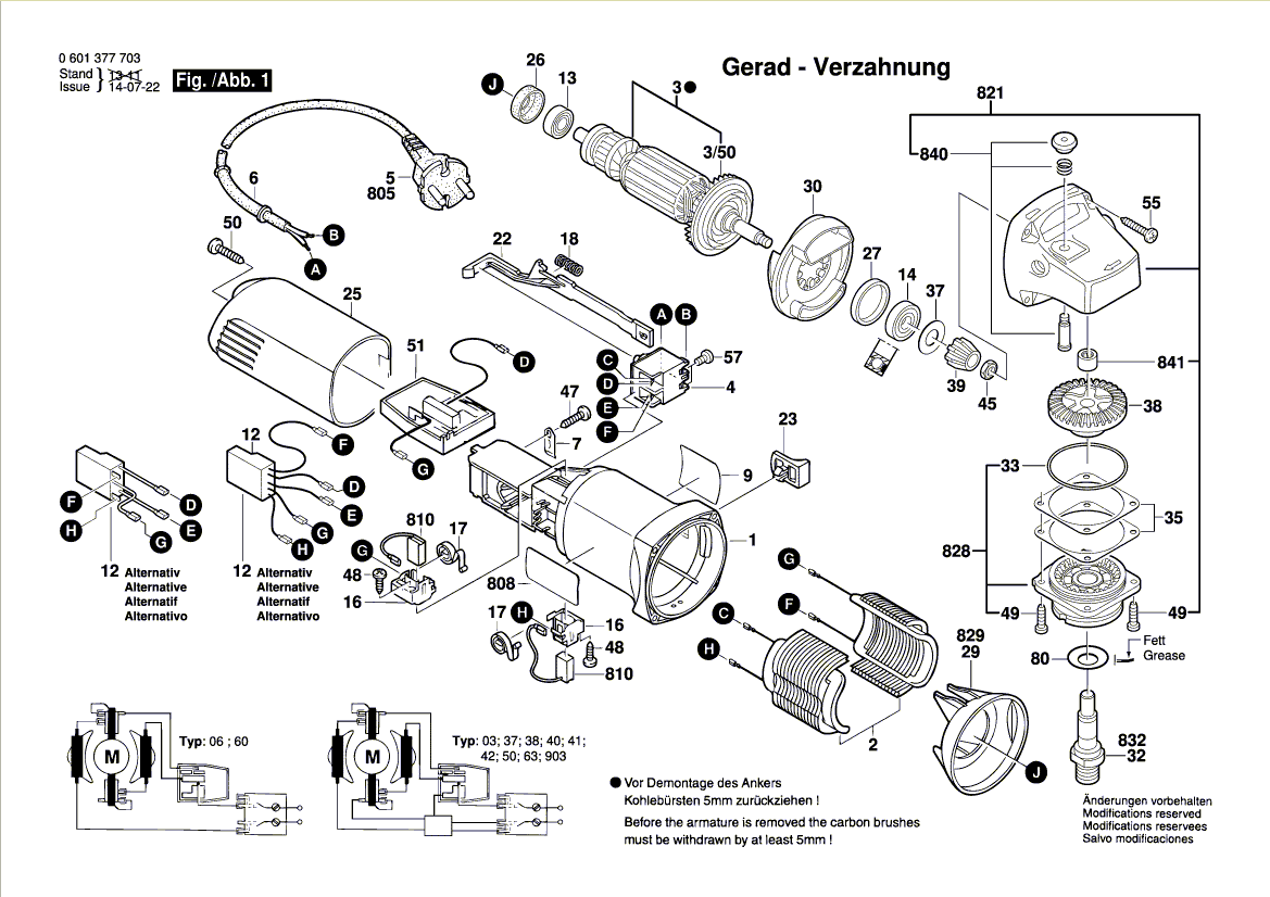 Nouveau véritable Bosch 1601302017 Pince de fixation