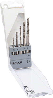 Nouveau véritable bosch Bosch 2608595525 Bit de foret en bois avec tige hexagonale, 5 pièces pour