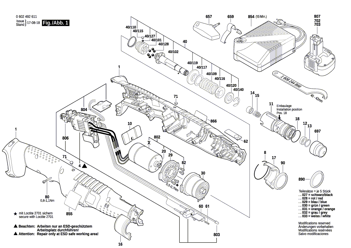 New Genuine Bosch 3601119475 Nameplate