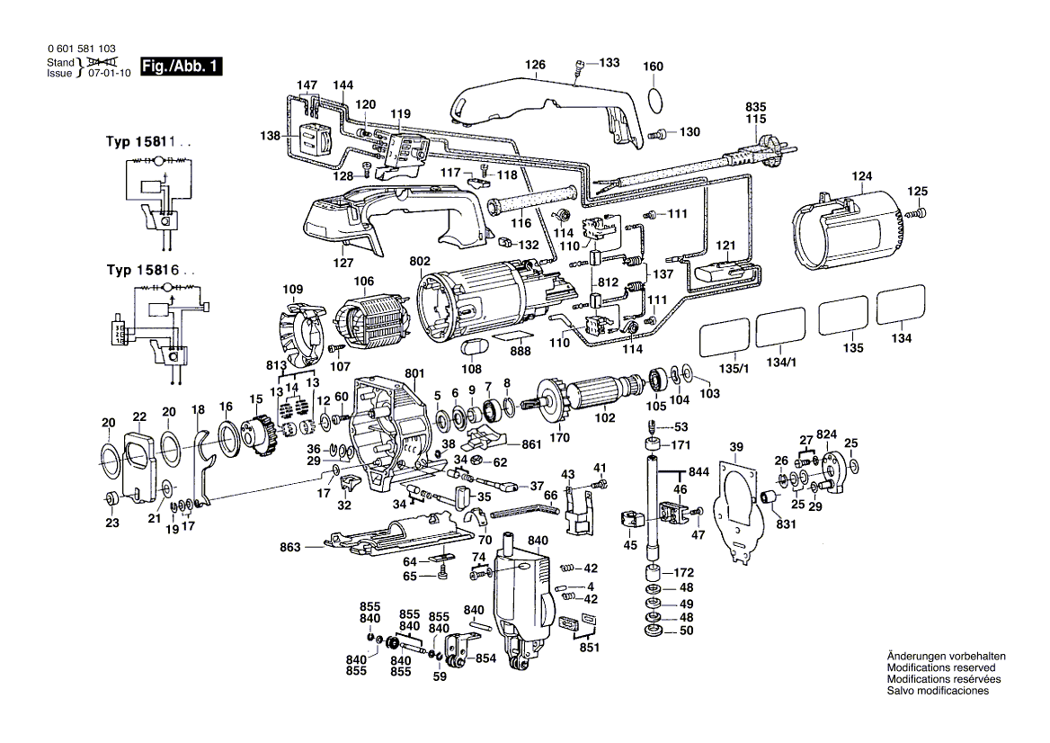 Neu Original Bosch 2601030019 Profilleiste