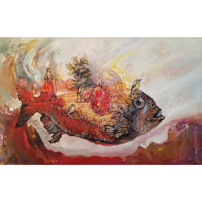 Fish, painting by Master Victor