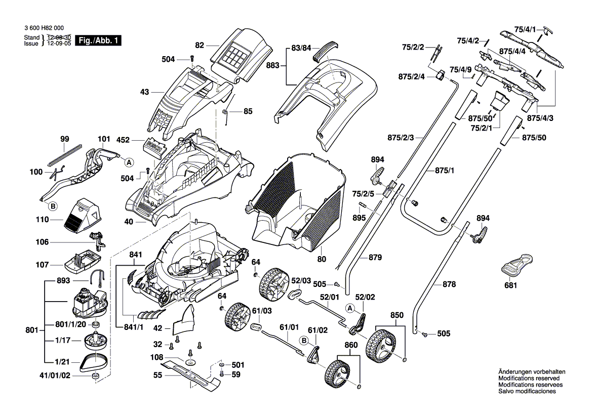 Nieuwe echte Bosch F016103595 Motor