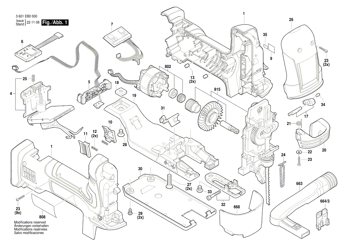 Nouvelle section de logement Bosch 160580664t authentique