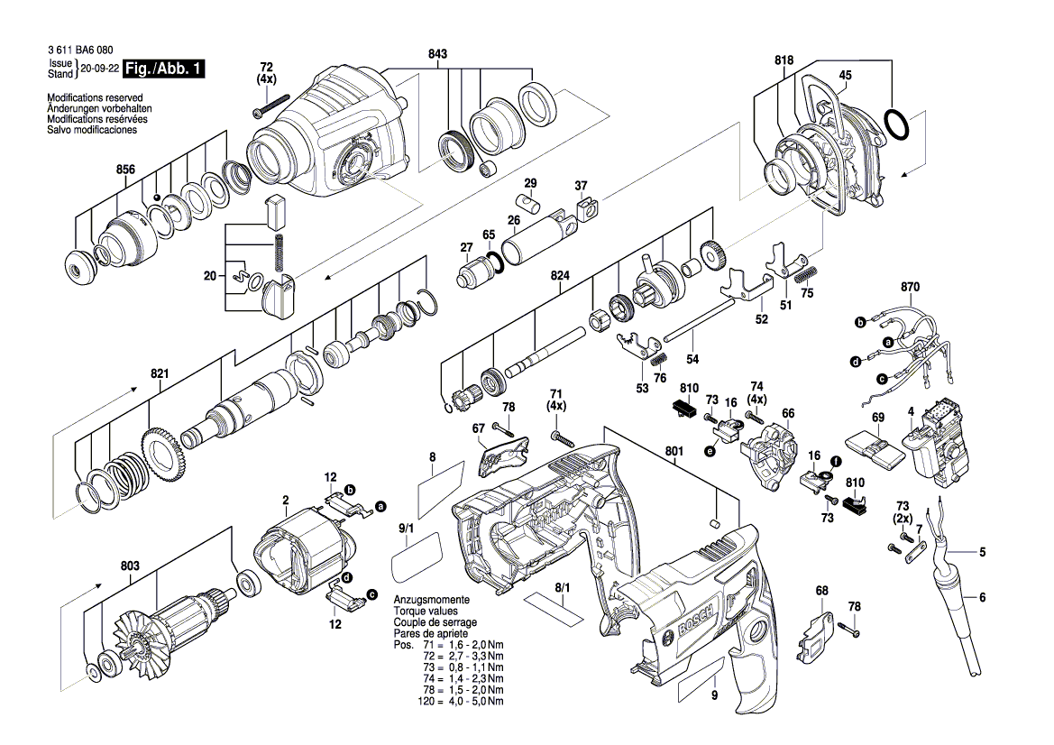 Ny ekte Bosch 1619p16276 Armature