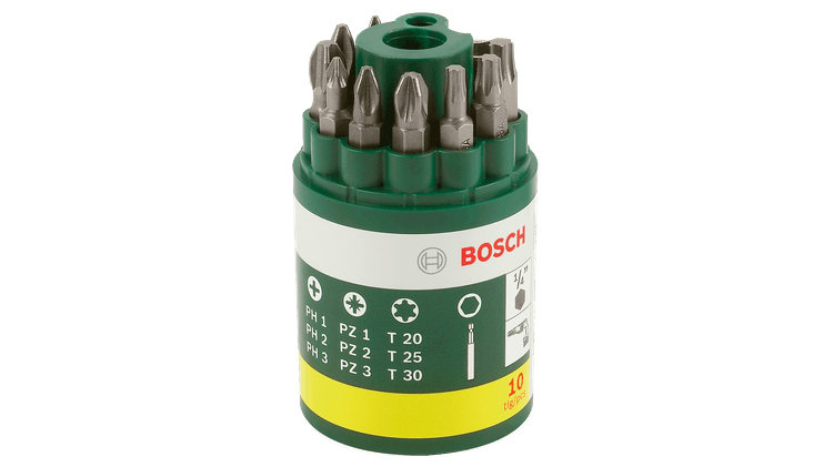 New Genuine Bosch 2607019454 Screwdriver Bit Set 10 Pieces Promo Screwdriver