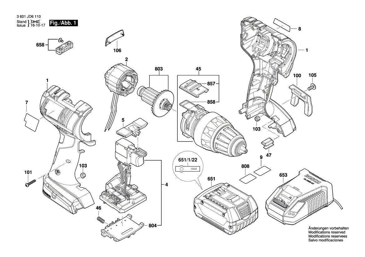 New Genuine Bosch 2609111566 Gear Box