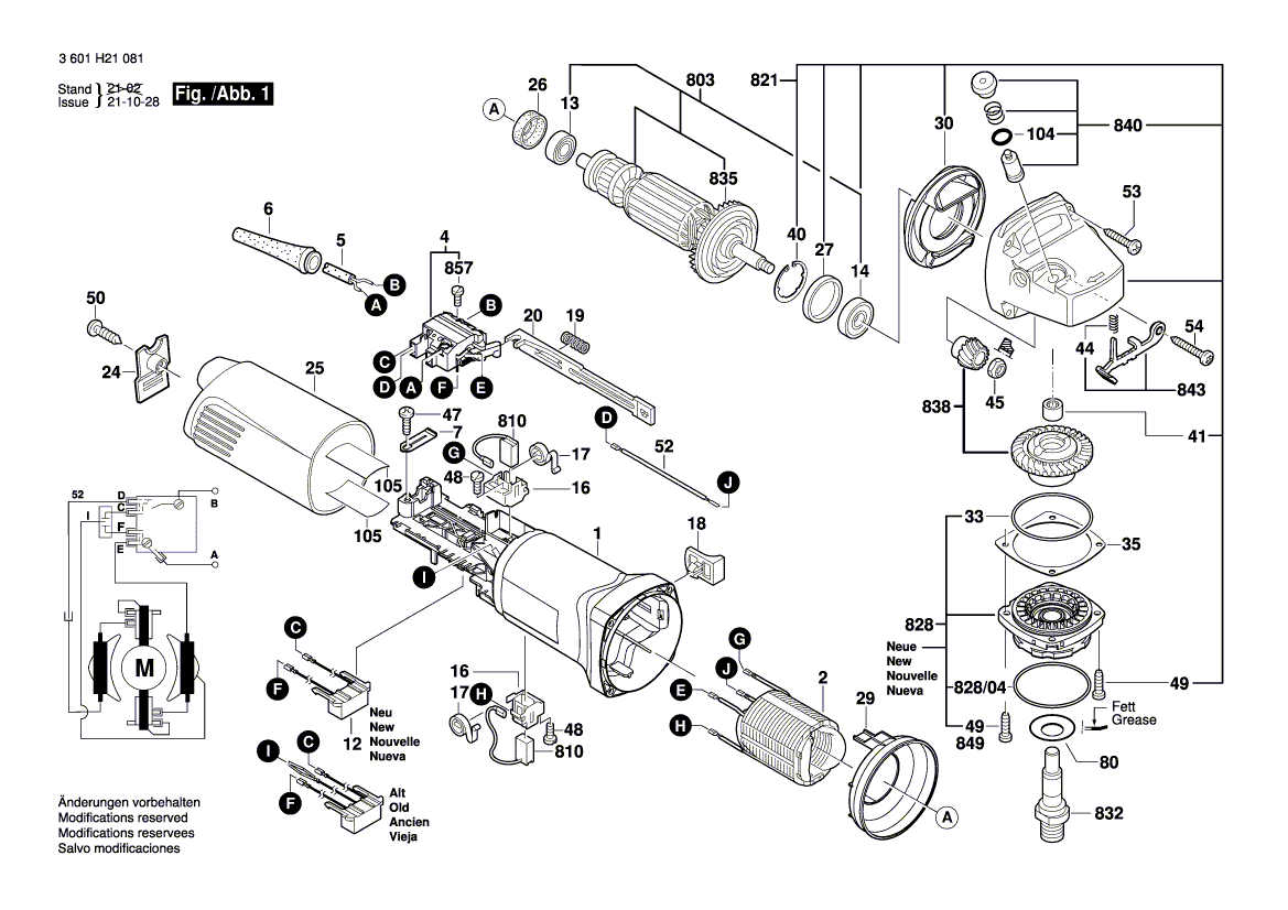 Nouveau véritable broche Bosch 1619p15212