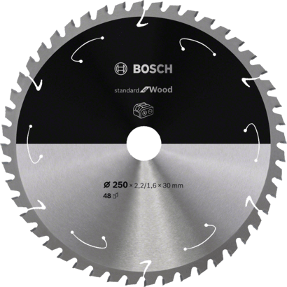 Новый оригинальный пильный диск Bosch 2608837728 Standard for Wood для аккумуляторной пилы