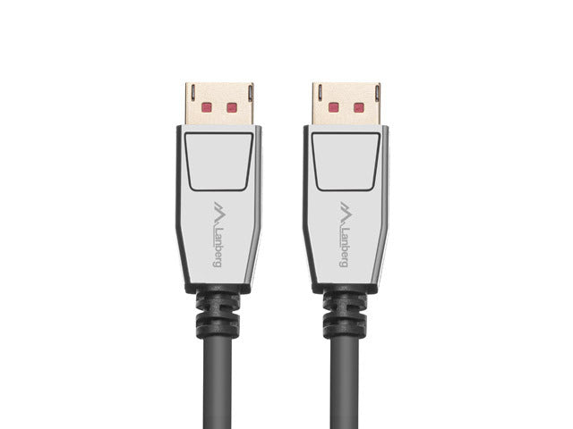 Lanberg CA-DPDP-20CU-0010-BK — DisplayPort M/M Cable 20 PIN V1.4 8K 60HZ, 1 m