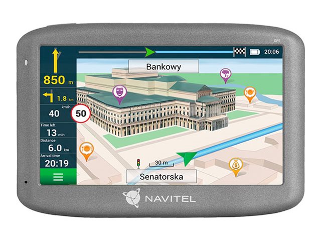 Navitel E505 Magnetic, GPS (satellite), 480 x 272 pixels, Maps included