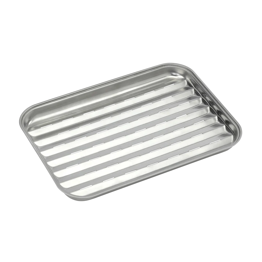Barbecook BC-ACC-7079 — Reusable stainless steel grill pan, 34.5 x 24 x 3 cm