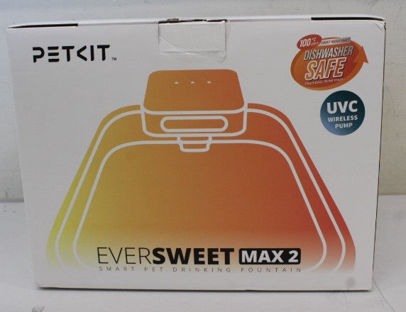 PETKIT Eversweet Max 2 UVC — Drinking Fountain, PETKIT Drinking Fountain, Capacity 3 L, Material BPA Free