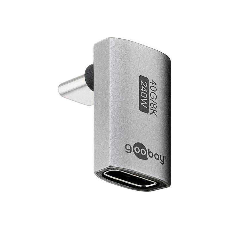 Goobay 74442 — USB-C Adapter Vertical 90° Long, USB4
