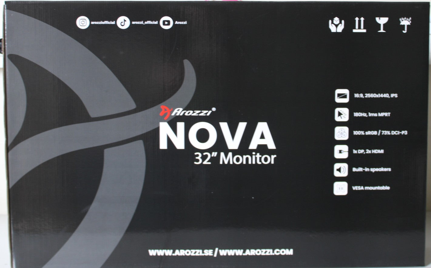 Arozzi Nova, 32 ", IPS, QHD