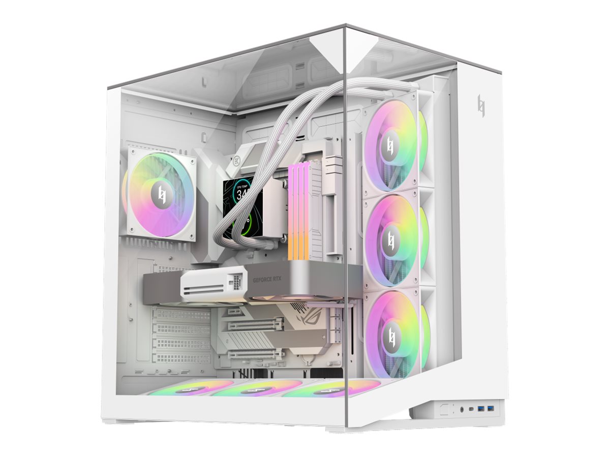 Gamemax Case NEX C56 VC WH, ATX