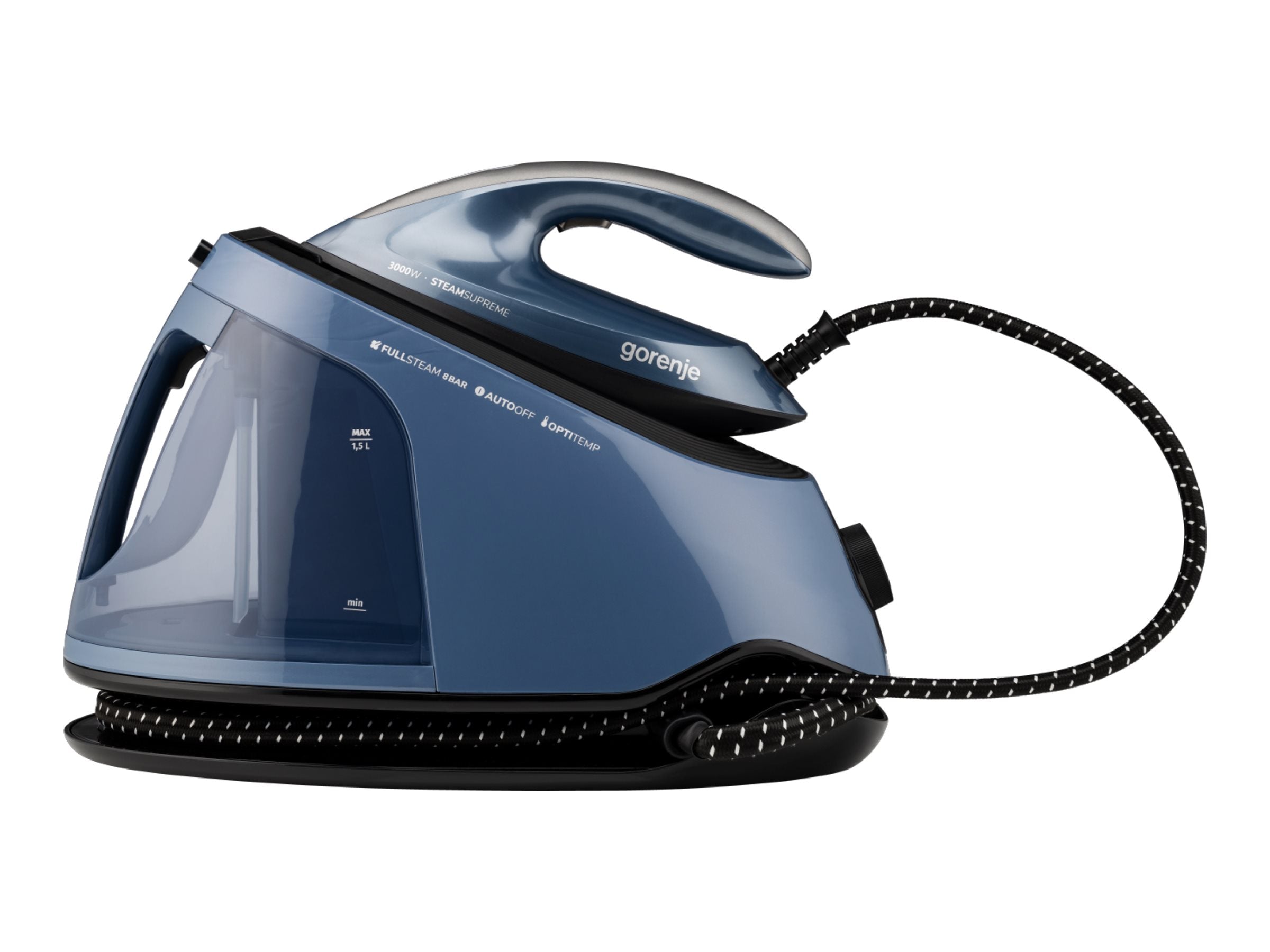 Gorenje SGD3000BBK — Steam Generator Iron, 3000 W, 8 bar, 1.5 L