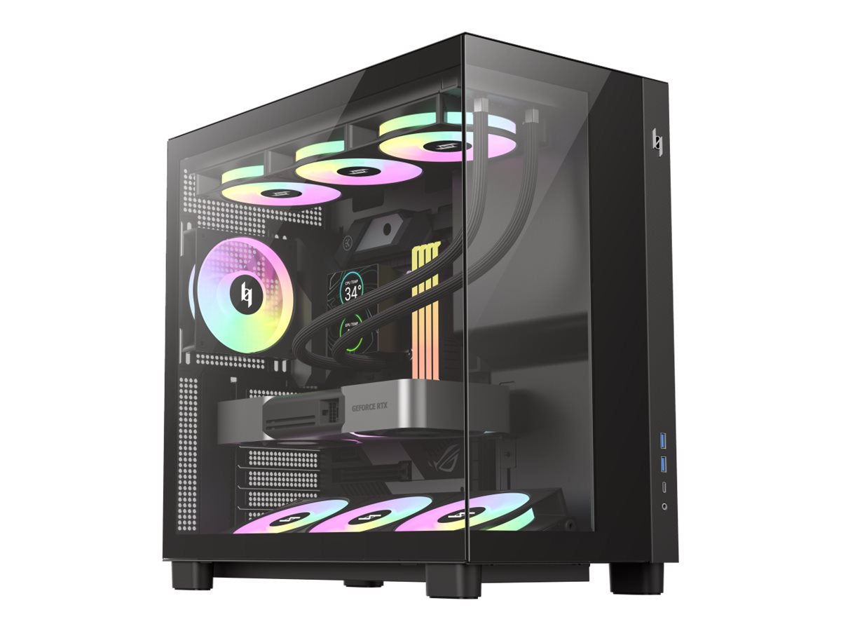 Gamemax Case NEX C53 BK, ATX/BTF