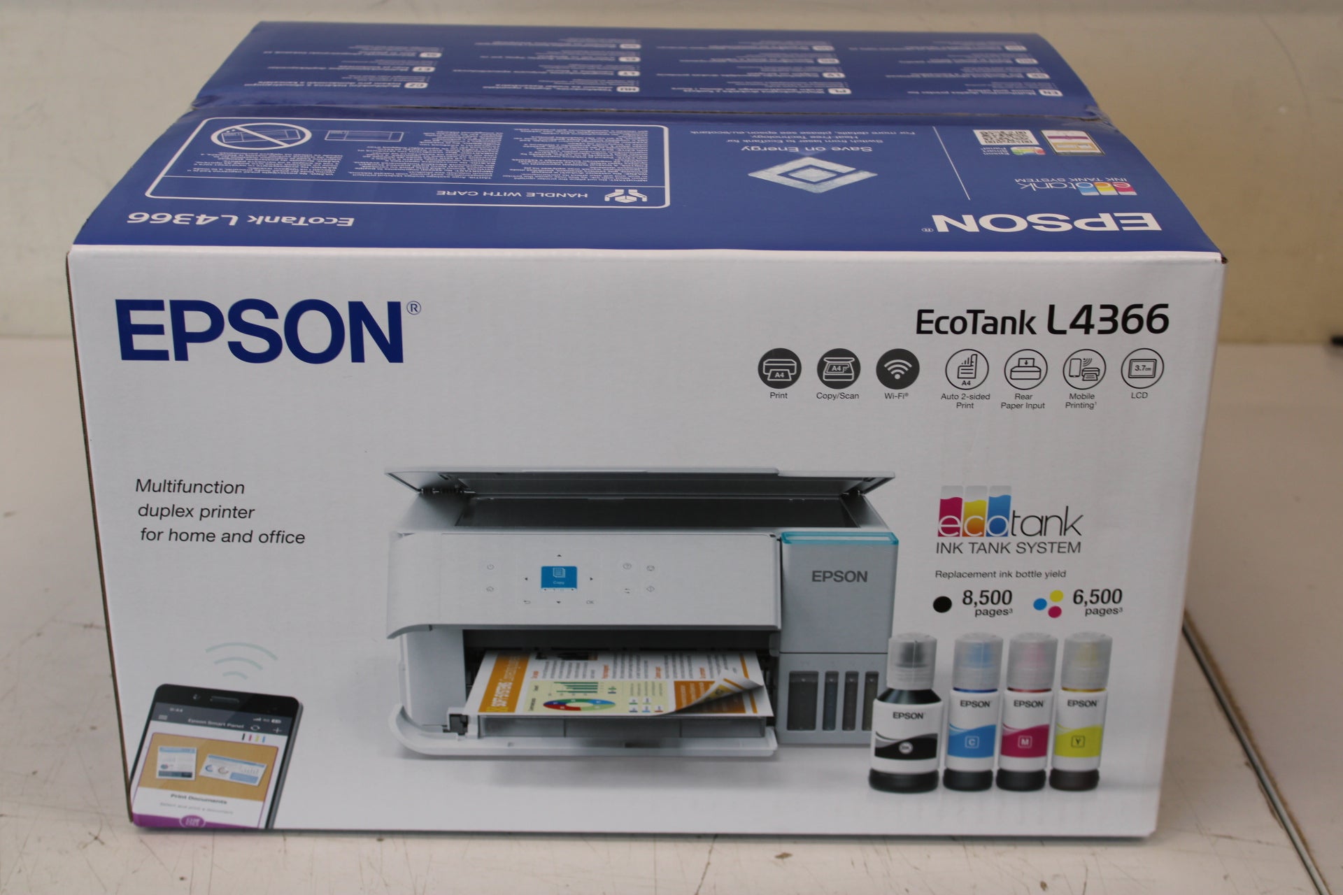 Epson EcoTank L4366 — Multifunctional printer, Inkjet, Colour, A4