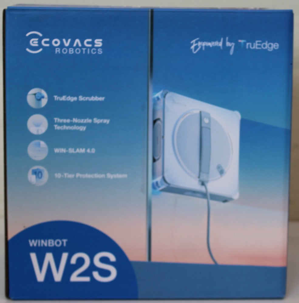 Ecovacs WINBOT W2S — Window Cleaning Robot, Corded, 8000 Pa, White