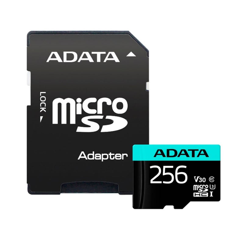 ADATA UHS-I U3 — Premier Pro, 256 GB, micro SDXC, Flash memory class 10