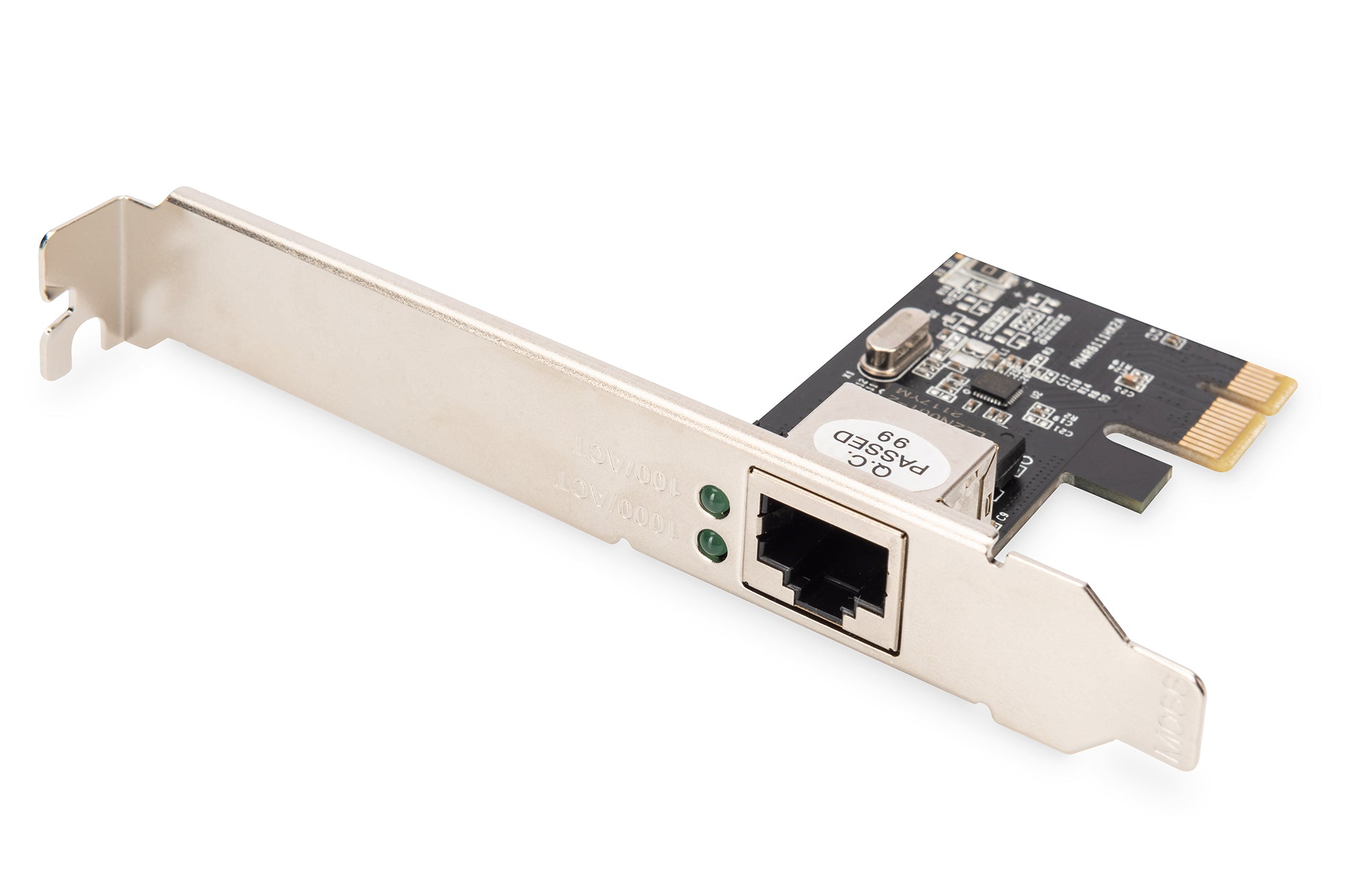 Digitus DN-10130-1 — Gigabit Ethernet PCI Express Card 32-bit, low profile bracket, Realtek RTL8111H