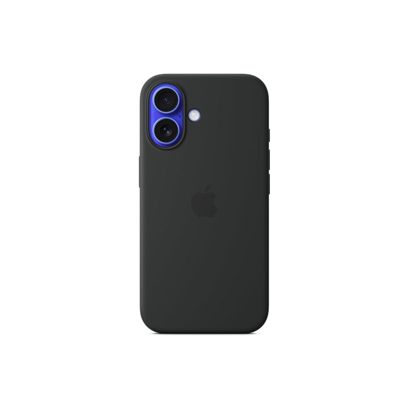 Apple Case with MagSafe, iPhone 16, Silicone, Black