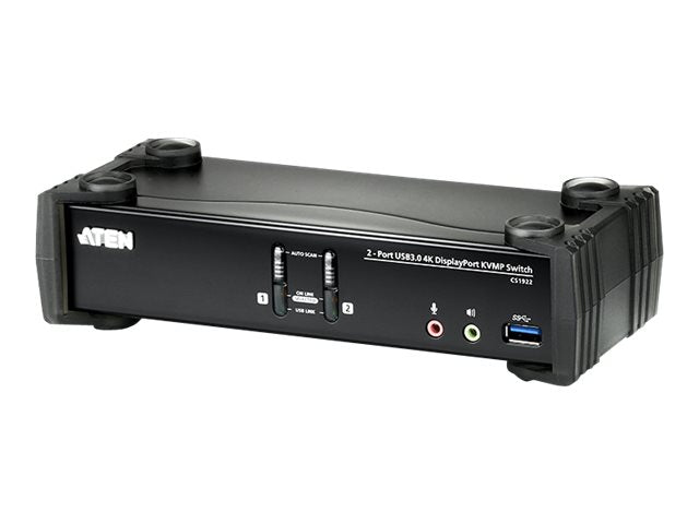 Aten CS1922 — 2-Port USB 3.0 4K DisplayPort KVMP™ Switch (Cables included)