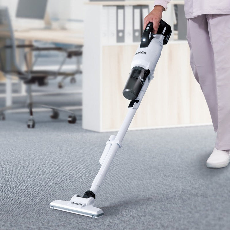 Makita DCL286FZW Cordless Stick Vacuum Cleaner 18V LXT, White — Tool Only (no battery, no charger)