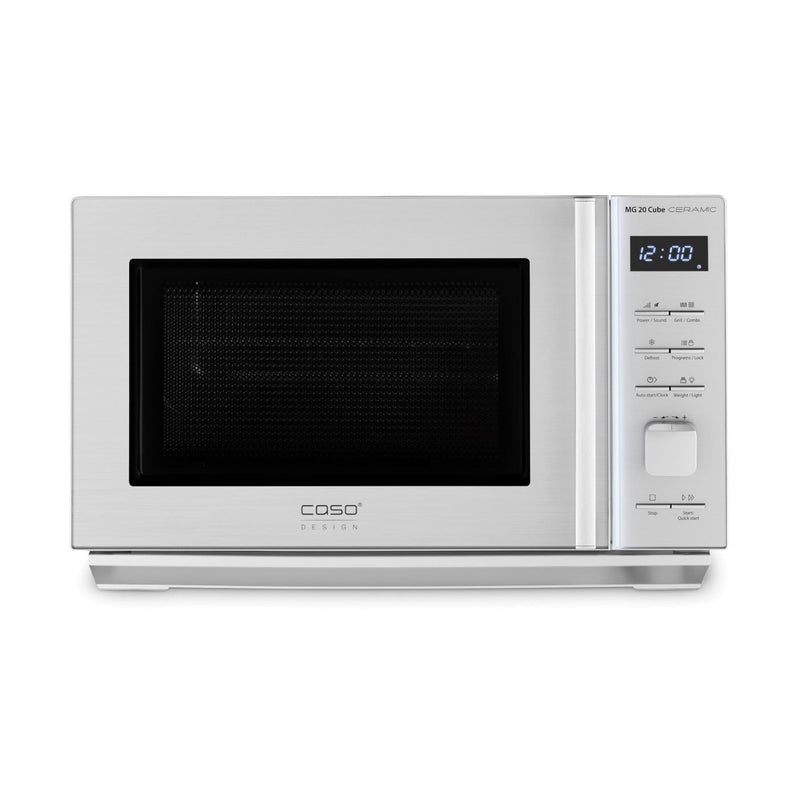 Caso MG 20 Cube — Microwave Oven with Grill, Free standing, 800 W, Silver