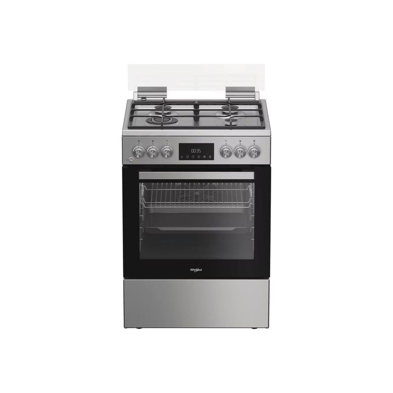 Whirlpool Cooker W6G8LCSWX, Hob type Gas, Oven type Electric, Stainless Steel