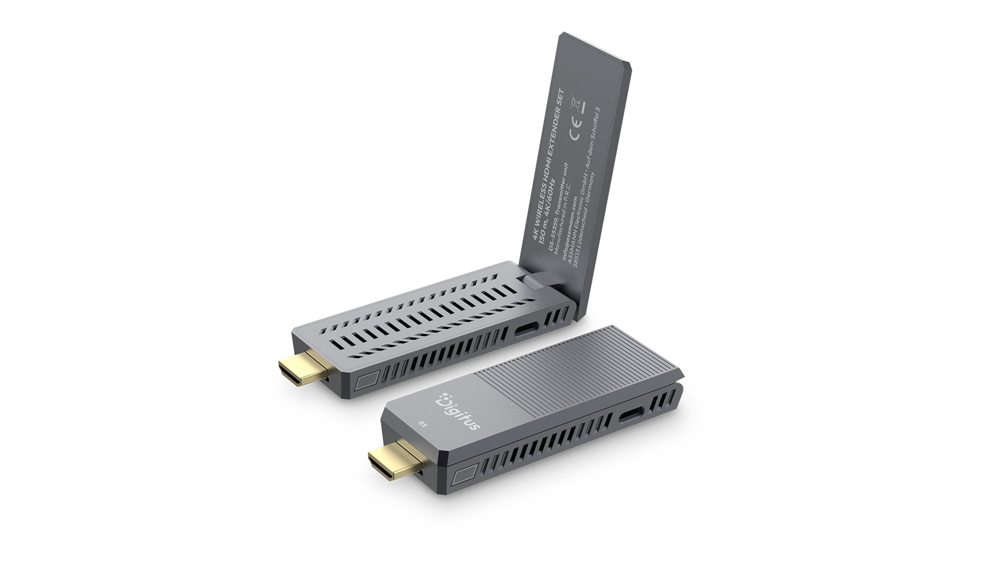 Digitus DS-55359 — 4K Wireless HDMI Extender Set, 150 m, 4K/60Hz