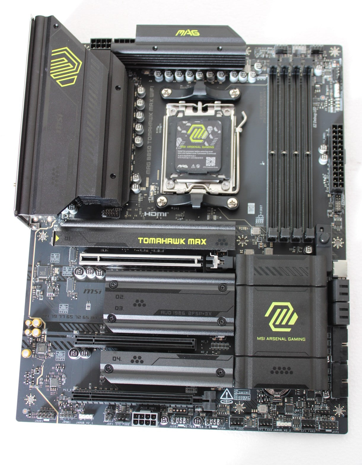 MSI MAG B850 TOMAHAWK MAX WIFI, Processor family AMD, Processor socket AM5, DDR5
